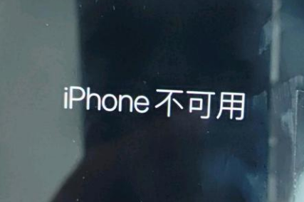 清溪镇苹果服务网点分享锁屏界面显示“iPhone 不可用”如何解决 